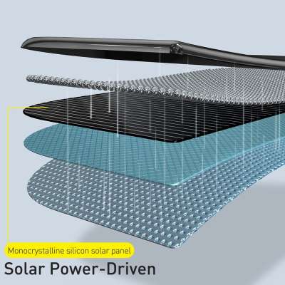 Baseus Smart Solar Sluiting Fietshouder - toestellen tot 6.7 inch - Zwart