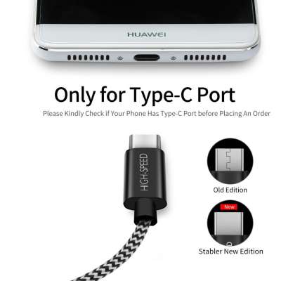 Dux Ducis USB-C Kabel - 25cm - Zwart