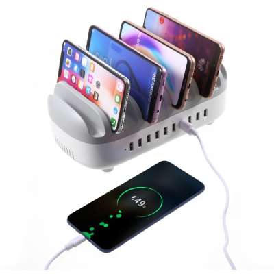 Orico Smart Charging Docking Station - 10 USB Poorten - Wit