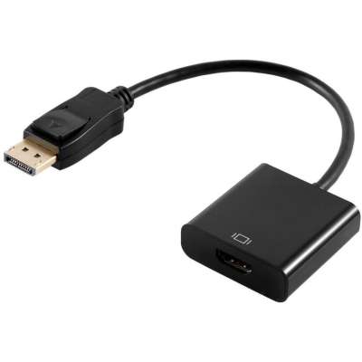 Adapter van DisplayPort to HDMI Adapter 1080p - Zwart