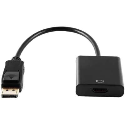 Adapter van DisplayPort to HDMI Adapter 1080p - Zwart