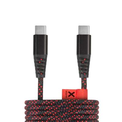 Xtorm Solid Black USB-C naar USB-C PD Kabel - 1 meter
