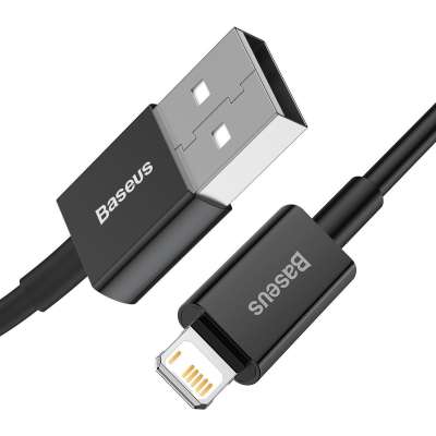 Baseus Superior Lightning naar USB Kabel - 1 meter - Zwart
