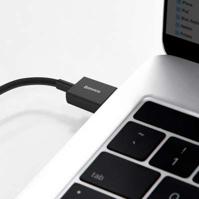 Baseus Superior Lightning naar USB Kabel - 1 meter - Zwart