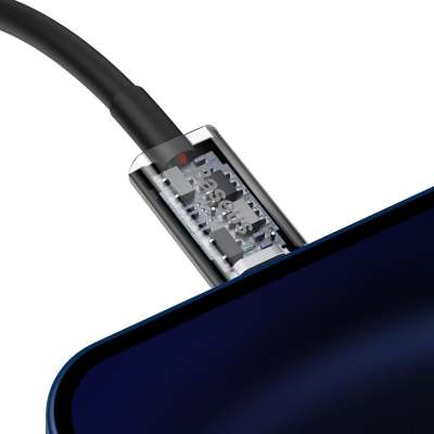 Baseus Superior USB-C naar Lightning Kabel - 1 meter - Zwart