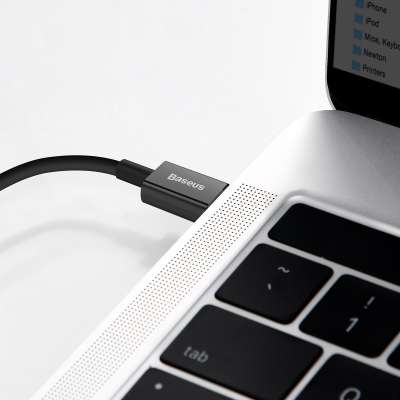 Baseus Superior USB-C naar Lightning Kabel - 1 meter - Zwart