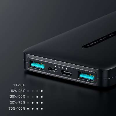 Joyroom Powerbank 10.000mAh - Dual USB - Zwart