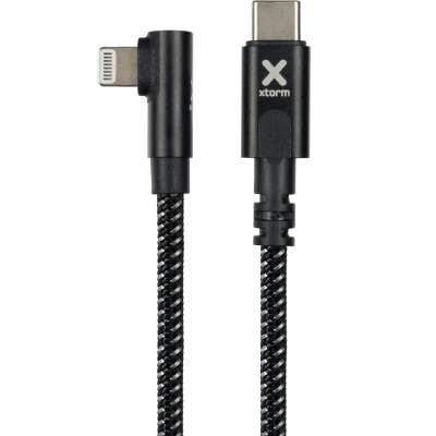 Xtorm 90deg USB-C naar Lightning Kabel - 150m - Black