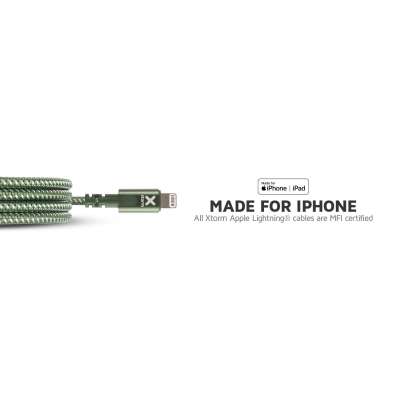 Xtorm USB naar Lightning Kabel - 1 meter - Zwart