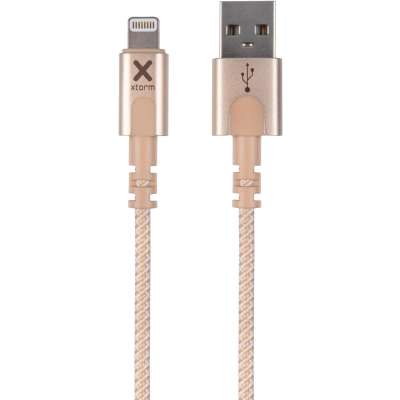 Xtorm USB naar Lightning Kabel - 1 meter - Goud