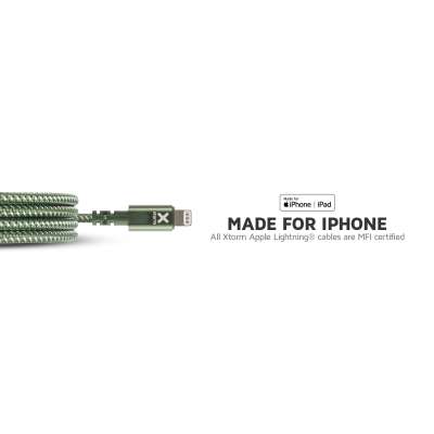 Xtorm USB naar Lightning Kabel - 1 meter - Groen