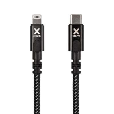 Xtorm USB-C naar Lightning Kabel - 3 meter - Zwart