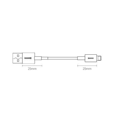 Baseus Superior Lightning naar USB Kabel - 25cm - Wit