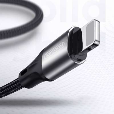 Joyroom Lightning naar USB Kabel - 20cm - Zwart