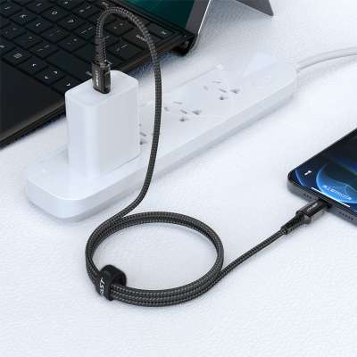 Acefast USB-C naar Lightning Kabel - 120 cm - Zwart