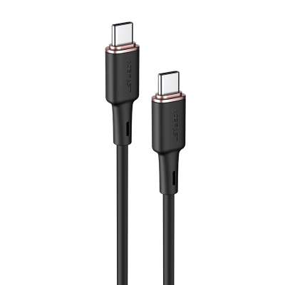 Acefast USB-C naar USB-C Kabel - Silicone - 120cm - Zwart