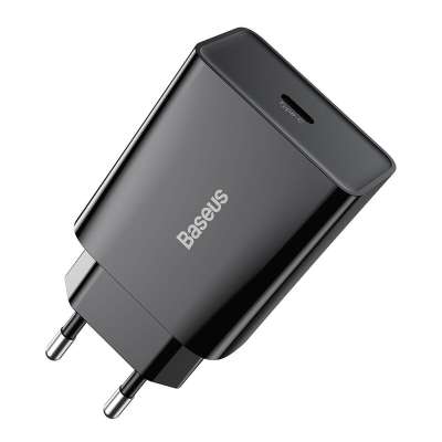 Baseus Speed Mini USB-C Snellader - Zwart