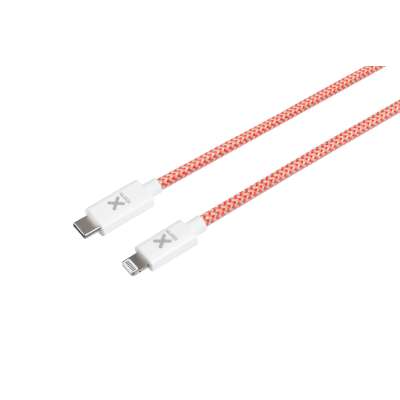 Xtorm Xtreme USB-C naar Lightning Kabel - 1 meter - Rood Wit