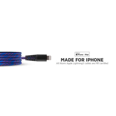 Xtorm Solid USB-C naar Lightning Kabel - 2 meter - Blauw