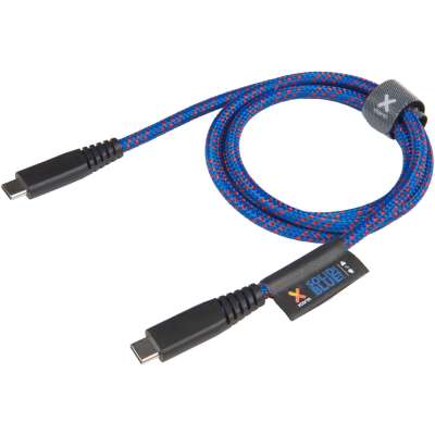 Xtorm Solid Blue USB-C naar USB-C PD Kabel - 1 meter - Blauw
