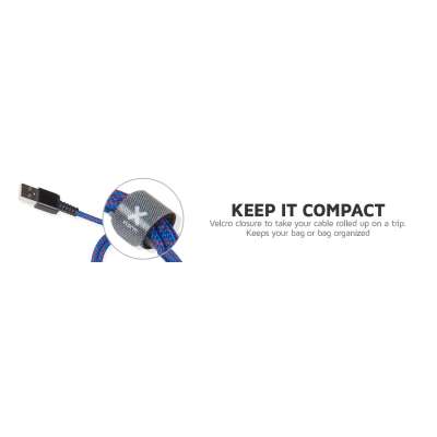 Xtorm Solid Blue USB-C naar USB-C PD Kabel - 1 meter - Blauw