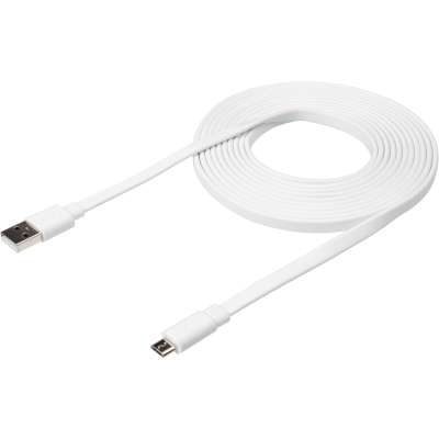 Xtorm Flat USB naar Micro USB Kabel 3 meter - Wit