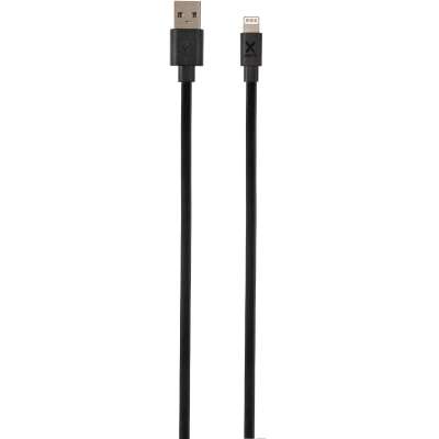 Xtorm Flat USB naar Lightning Kabel - 1 meter - Zwart