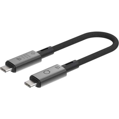 Linq byELEMENTS USB4 Pro USB-C naar USB-C Kabel - 30cm - Zwart