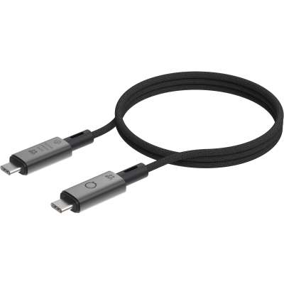 Linq byELEMENTS USB4 Pro USB-C naar USB-C Kabel - 1 meter - Zwart