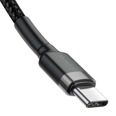 Baseus Cafule USB-C naar USB-C Kabel - 1 meter - Zwart