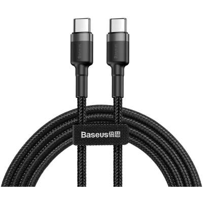 Baseus Cafule USB-C naar USB-C Kabel - 2 meter - Zwart