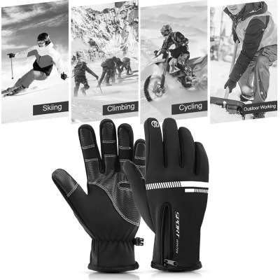 Touchscreen Sport Handschoenen - Zwart - Maat XL