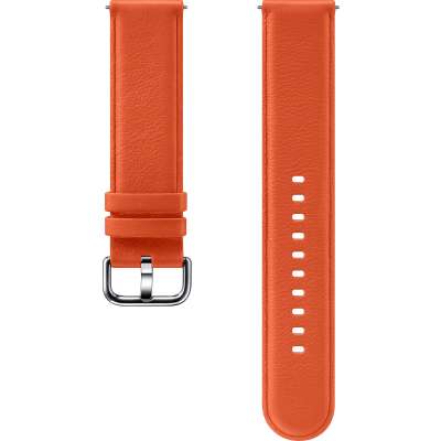 Samsung Watch Leren Bandje 20mm - oranje