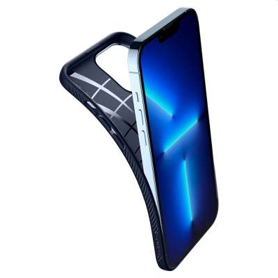 iPhone 13 Pro Hoesje Spigen Liquid Air Case - Blauw