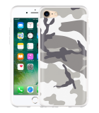 Hoesje geschikt voor iPhone 7 - Camouflage Grey
