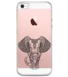 Hoesje geschikt voor iPhone 5/5S/SE(2016) - Mandala Elephant