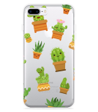 Hoesje geschikt voor iPhone 7 Plus - Happy Cactus