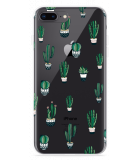 Hoesje geschikt voor iPhone 8 Plus - Green Cactus