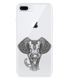 Hoesje geschikt voor iPhone 8 Plus - Mandala Elephant
