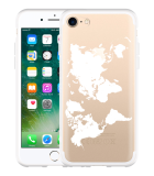 Hoesje geschikt voor iPhone 7 - World Map
