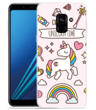 Samsung Galaxy A8 2018 Hoesje Unicorn Time