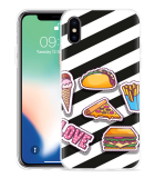 Hoesje geschikt voor iPhone X - Love Fast Food