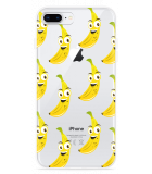 Hoesje geschikt voor iPhone 8 Plus - Happy Banaan