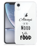 Hoesje geschikt voor iPhone Xr - Mood for Food Black