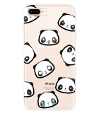 Hoesje geschikt voor iPhone 8 Plus - Panda Emotions