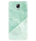 Hoesje geschikt voor OnePlus 3/3T - Green Marble