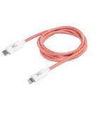 Xtorm Xtreme USB-C naar Lightning Kabel - 1 meter - Rood Wit