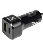 Xtorm Power Autolader USB + USB-C - 42W - Zwart