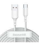 Baseus 2x USB naar USB-C Kabel - Power Delivery - 150cm - Zwart