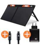Xtorm Solar Panel 100W + Xtorm USB-C kabel + Xtorm USB-C lader - Zwart